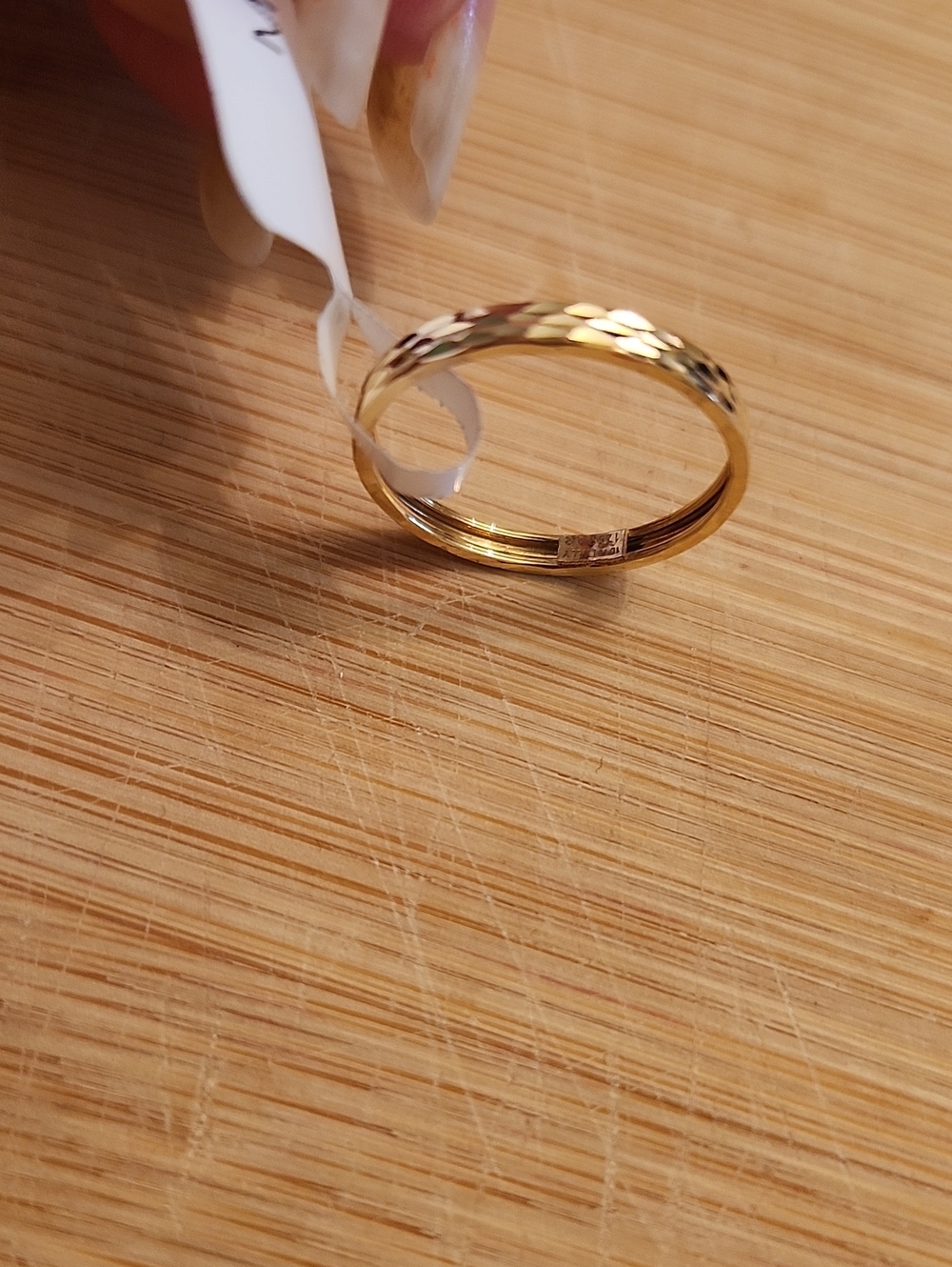 10K Gold Band Ring - Yellow Gold Size 7